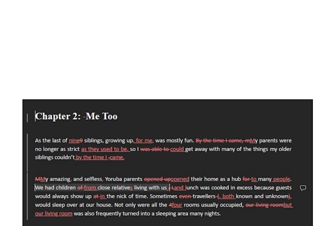 proofread your next bestselling novel